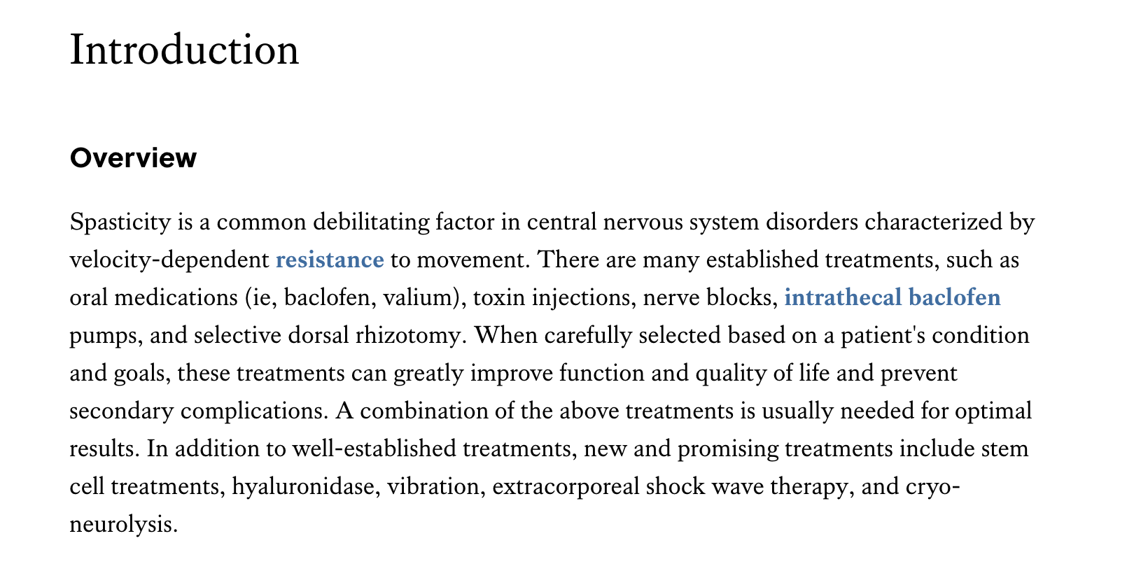 Spasticity Article